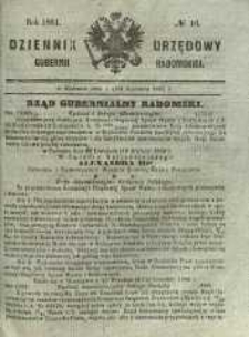 Dziennik Urzędowy Gubernii Radomskiej, 1861, nr 16