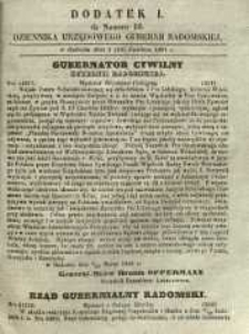 Dziennik Urzędowy Gubernii Radomskiej, 1861, nr 16, dod. I