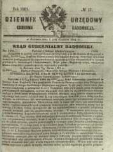 Dziennik Urzędowy Gubernii Radomskiej, 1861, nr 17
