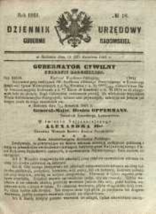 Dziennik Urzędowy Gubernii Radomskiej, 1861, nr 18