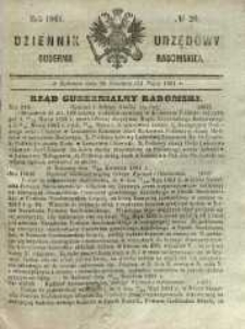 Dziennik Urzędowy Gubernii Radomskiej, 1861, nr 20