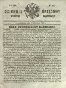 Dziennik Urzędowy Gubernii Radomskiej, 1861, nr 21