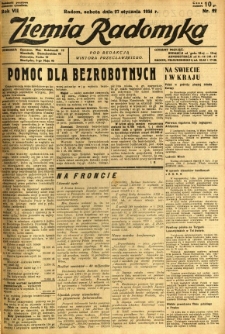 Ziemia Radomska, 1934, R. 7, nr 22