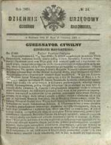 Dziennik Urzędowy Gubernii Radomskiej, 1861, nr 24