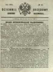 Dziennik Urzędowy Gubernii Radomskiej, 1861, nr 25