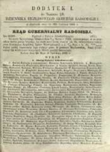Dziennik Urzędowy Gubernii Radomskiej, 1861, nr 26, dod. I