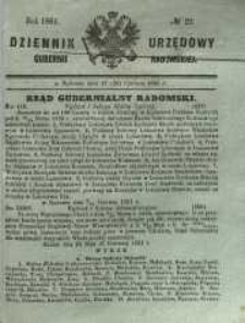 Dziennik Urzędowy Gubernii Radomskiej, 1861, nr 27