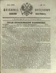 Dziennik Urzędowy Gubernii Radomskiej, 1861, nr 28