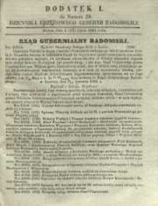 Dziennik Urzędowy Gubernii Radomskiej, 1861, nr 29, dod. I