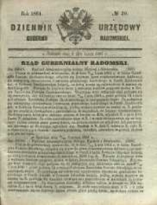 Dziennik Urzędowy Gubernii Radomskiej, 1861, nr 30