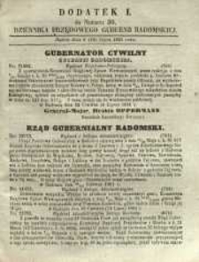 Dziennik Urzędowy Gubernii Radomskiej, 1861, nr 30, dod. I
