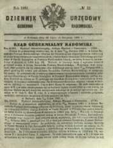 Dziennik Urzędowy Gubernii Radomskiej, 1861, nr 32