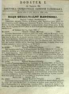 Dziennik Urzędowy Gubernii Radomskiej, 1861, nr 34, dod. I