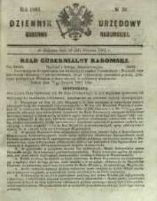 Dziennik Urzędowy Gubernii Radomskiej, 1861, nr 36