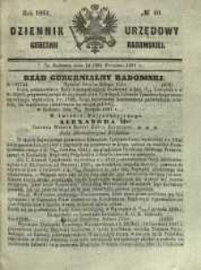 Dziennik Urzędowy Gubernii Radomskiej, 1861, nr 40