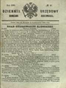 Dziennik Urzędowy Gubernii Radomskiej, 1861, nr 41