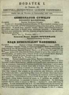 Dziennik Urzędowy Gubernii Radomskiej, 1861, nr 41, dod. I