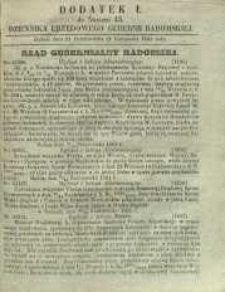 Dziennik Urzędowy Gubernii Radomskiej, 1861, nr 45, dod. I