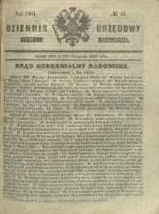 Dziennik Urzędowy Gubernii Radomskiej, 1861, nr 47