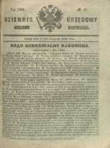 Dziennik Urzędowy Gubernii Radomskiej, 1861, nr 47
