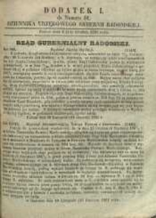 Dziennik Urzędowy Gubernii Radomskiej, 1861, nr 51, dod. I