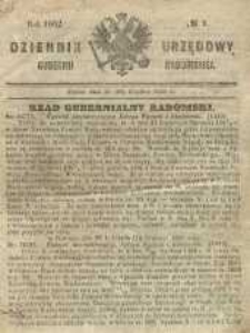 Dziennik Urzędowy Gubernii Radomskiej, 1862, nr 1