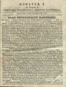 Dziennik Urzędowy Gubernii Radomskiej, 1862, nr 4, dod. I