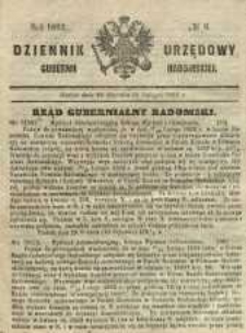 Dziennik Urzędowy Gubernii Radomskiej, 1862, nr 6