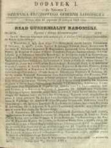 Dziennik Urzędowy Gubernii Radomskiej, 1862, nr 7, dod. I