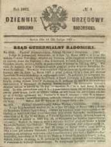 Dziennik Urzędowy Gubernii Radomskiej, 1862, nr 9