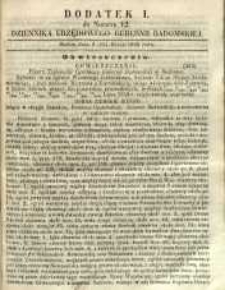 Dziennik Urzędowy Gubernii Radomskiej, 1862, nr 12, dod. I