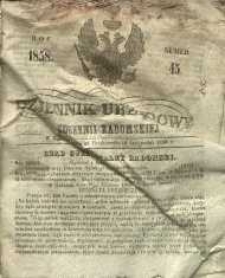 Dziennik Urzędowy Gubernii Radomskiej, 1858, nr 45