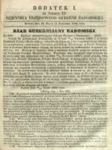 Dziennik Urzędowy Gubernii Radomskiej, 1862, nr 15, dod. I