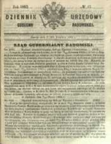 Dziennik Urzędowy Gubernii Radomskiej, 1862, nr 17
