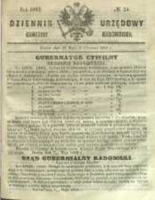 Dziennik Urzędowy Gubernii Radomskiej, 1862, nr 24