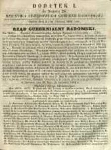 Dziennik Urzędowy Gubernii Radomskiej, 1862, nr 25, dod. I