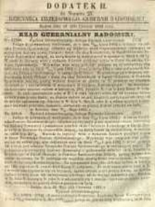 Dziennik Urzędowy Gubernii Radomskiej, 1862, nr 27, dod. II