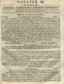 Dziennik Urzędowy Gubernii Radomskiej, 1862, nr 27, dod. III