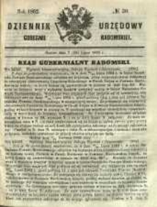 Dziennik Urzędowy Gubernii Radomskiej, 1862, nr 30