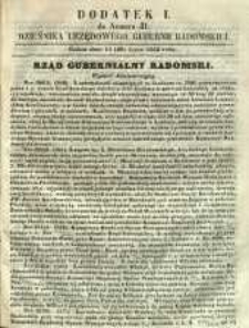 Dziennik Urzędowy Gubernii Radomskiej, 1862, nr 31, dod. I