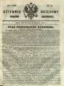 Dziennik Urzędowy Gubernii Radomskiej, 1862, nr 32