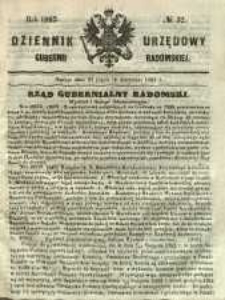 Dziennik Urzędowy Gubernii Radomskiej, 1862, nr 32