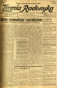 Ziemia Radomska, 1934, R. 7, nr 43