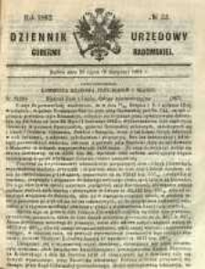 Dziennik Urzędowy Gubernii Radomskiej, 1862, nr 33