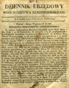 Dziennik Urzędowy Województwa Sandomierskiego, 1835, nr 1