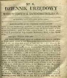 Dziennik Urzędowy Województwa Sandomierskiego, 1835, nr 6