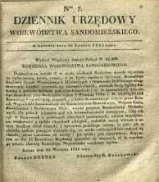Dziennik Urzędowy Województwa Sandomierskiego, 1835, nr 7