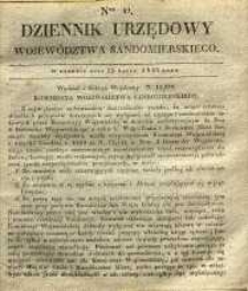 Dziennik Urzędowy Województwa Sandomierskiego, 1835, nr 12