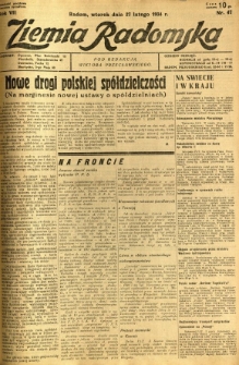 Ziemia Radomska, 1934, R. 7, nr 47