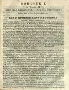 Dziennik Urzędowy Gubernii Radomskiej, 1862, nr 34, dod. I